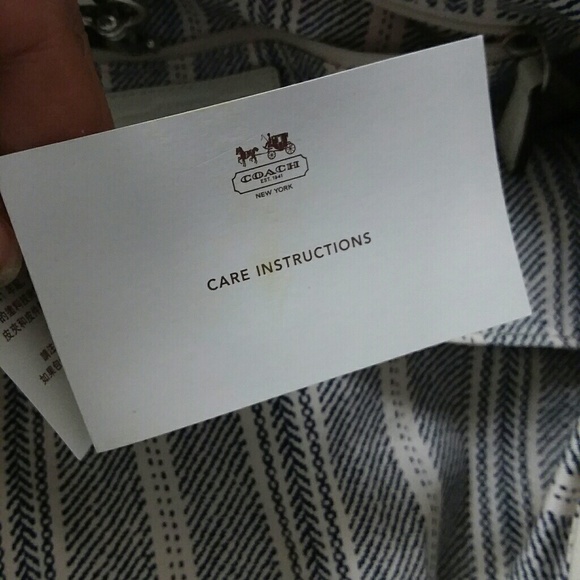 Coach Natural Straw White Dogleash Large Hobo Bag - Picture 7 of 8